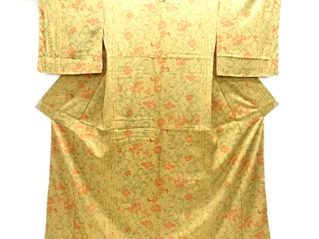 花唐草模様小紋着物